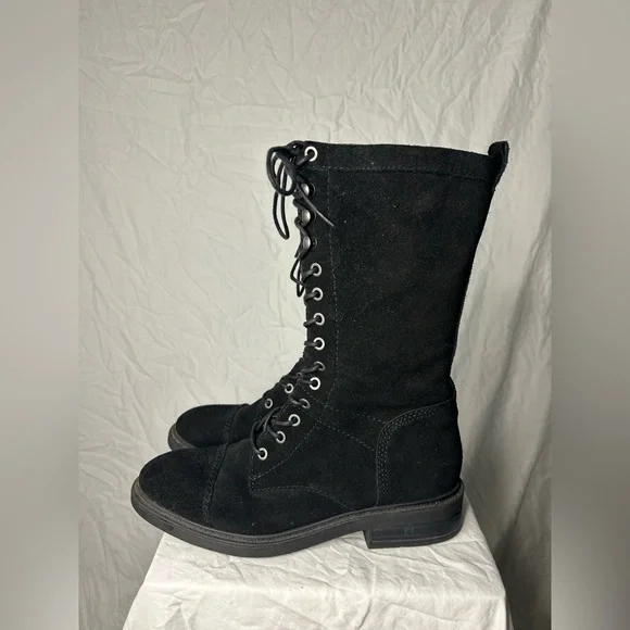 Nine West Black Lace-Up Boots - Picture 3 of 8
